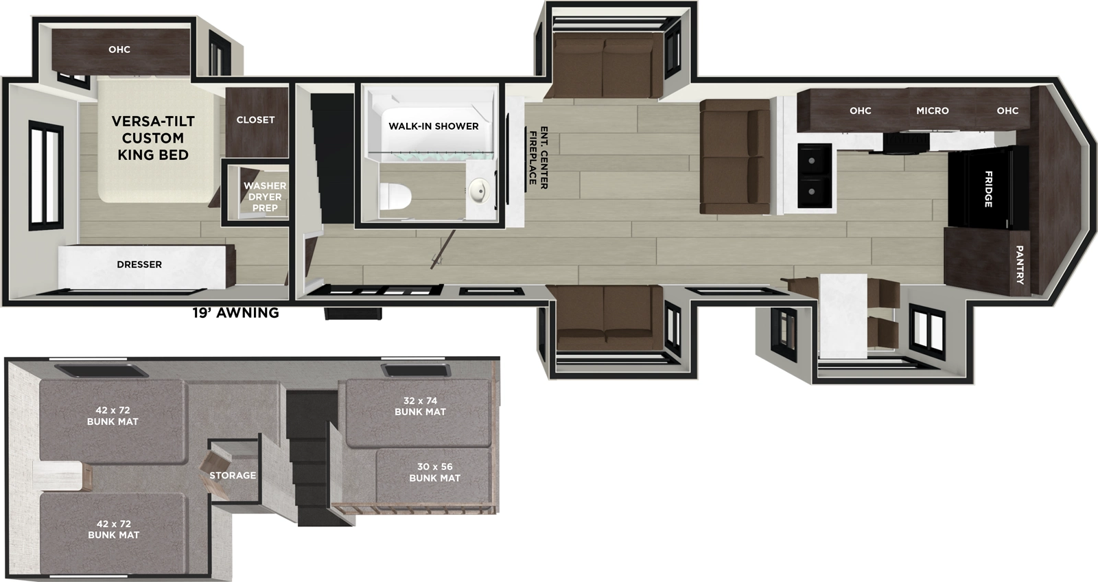 2026 Salem Villa 42FK - DSO Floorplan - Forest River RV
